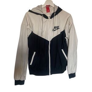 Nike The windbreaker large black white stain on back see picture